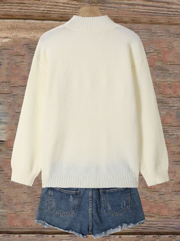 Women's Turtleneck Printed Sweater G3011