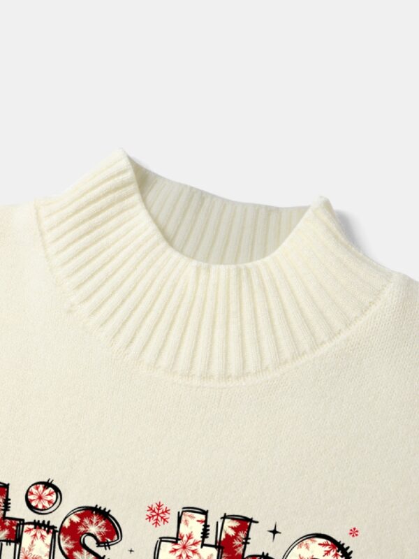 Women's Turtleneck Printed Sweater G3040