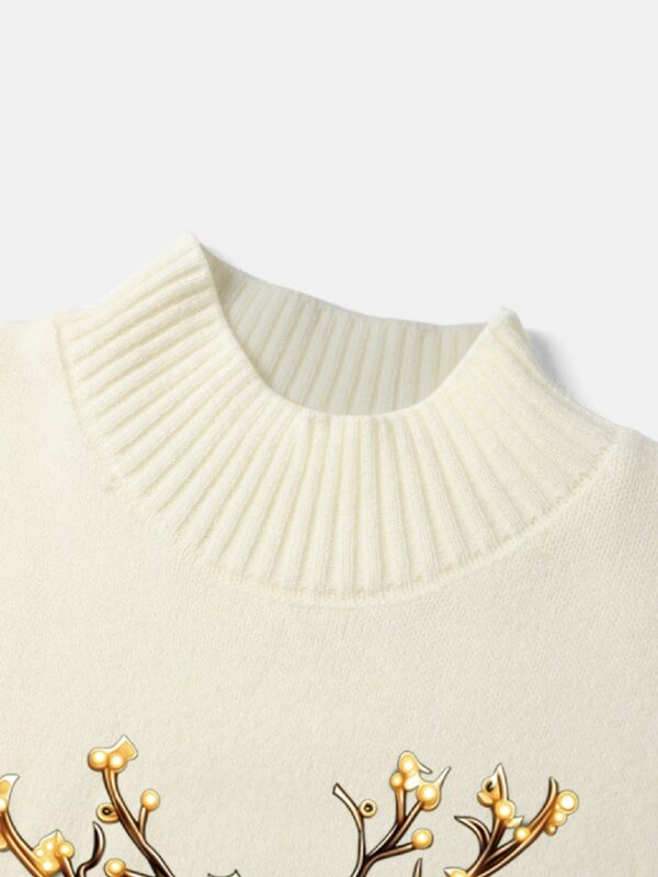 Women's Turtleneck Printed Sweater G3042