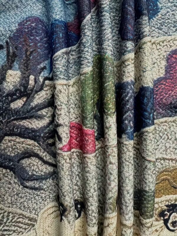 Women's Round Neck All-Over Patterned Sweater X007