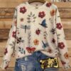 Women's Round Neck All-Over Patterned Sweater X002
