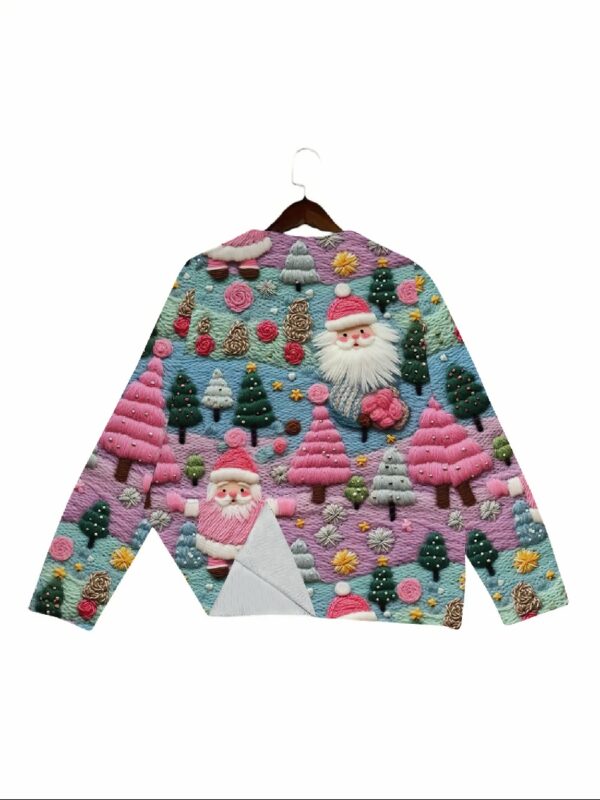 Women's Round Neck All-Over Patterned Sweater Y020