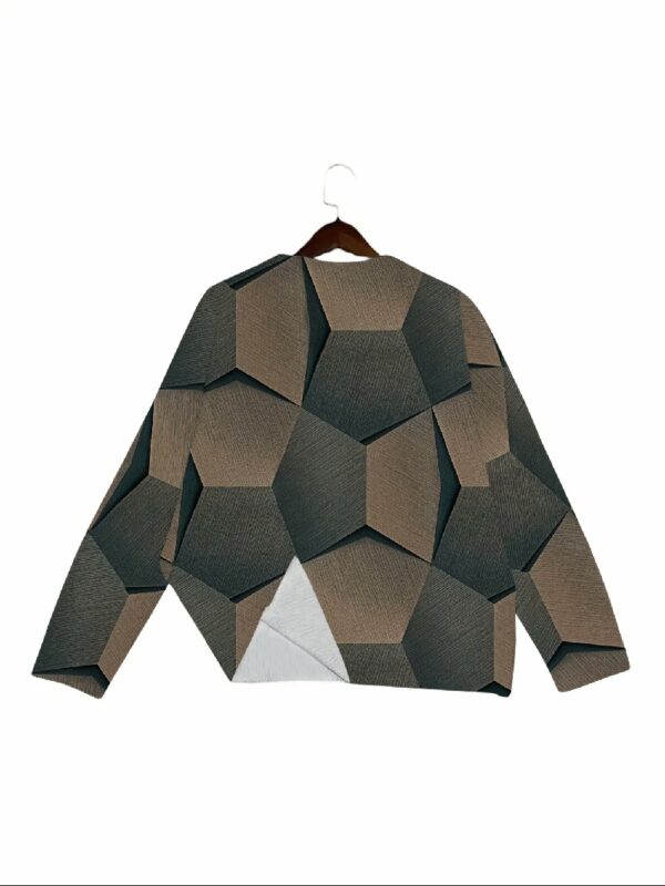 Women's Round Neck Allover Printed Sweater Y016