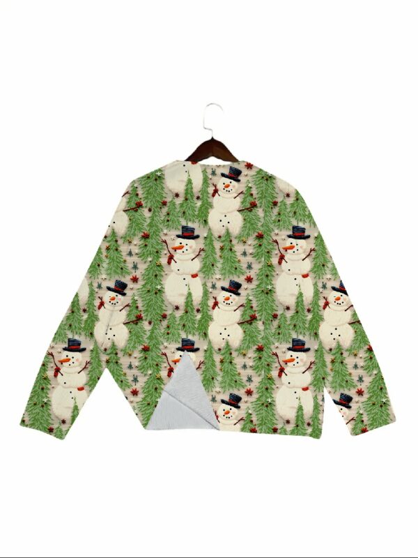 Women's Round Neck All-Over Patterned Sweater Y003