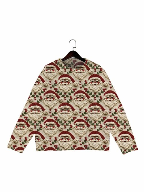 Women's Round Neck All-Over Patterned Sweater Y022